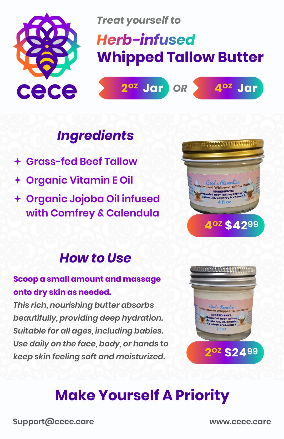 Herb Infused Whipped Tallow Butter - Image 5