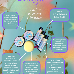 Tallow Bees Wax Lip Balm